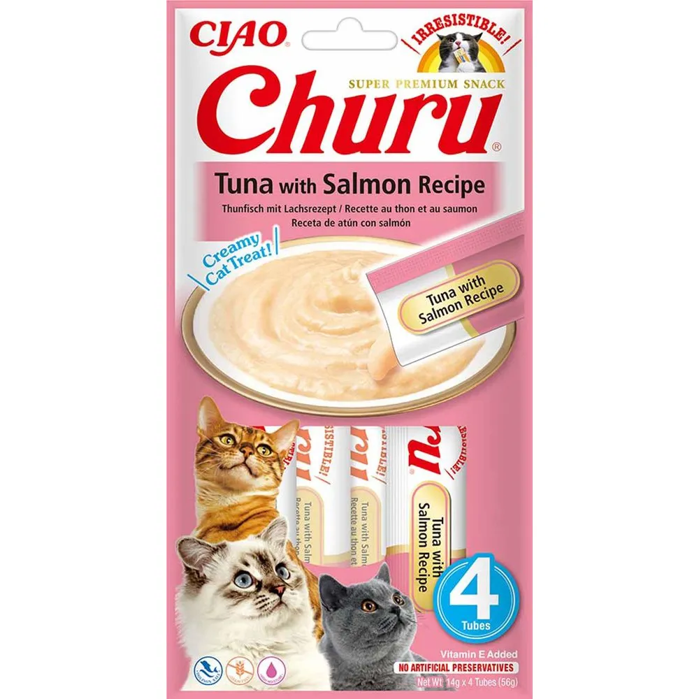 Churu Cat Tunfisk med laks 4 stk
